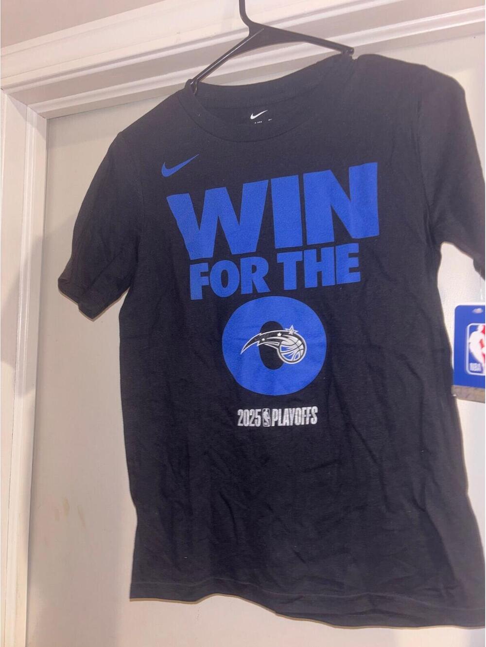 Nike Orlando Magic 2025 NBA Playoffs  T-Shirt Youth Medium Black NWT